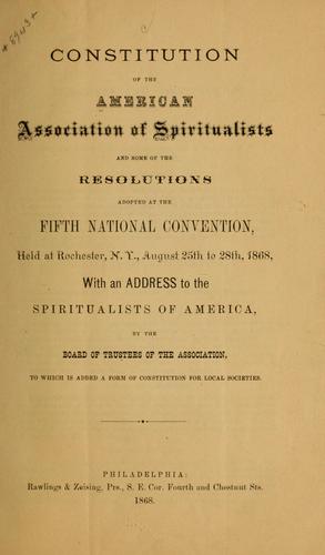 Cover for Constitution