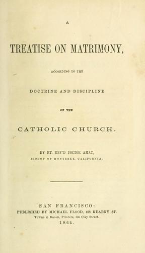Cover for treatise on matrimony