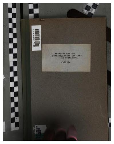 Cover for Arbeiten aus dem pathologischen Institut in Göttingen