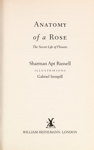 Cover for Anatomy of a rose