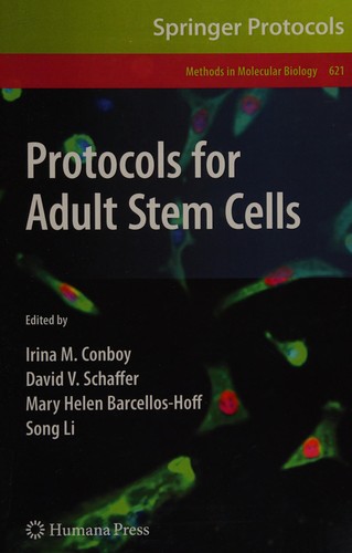 Cover for Protocols for adult stem cells