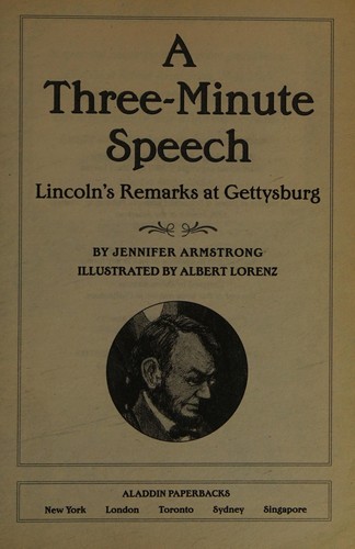 Cover for A Three-Minute Speech