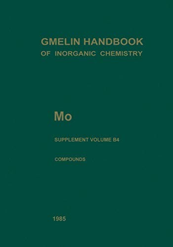 Cover for Gmelin Handbook of Inorganic and Organometallic Chemistry