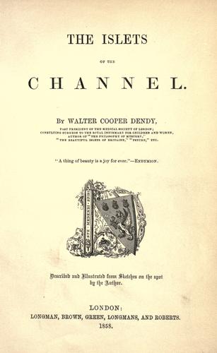 Cover for The islets of the channel
