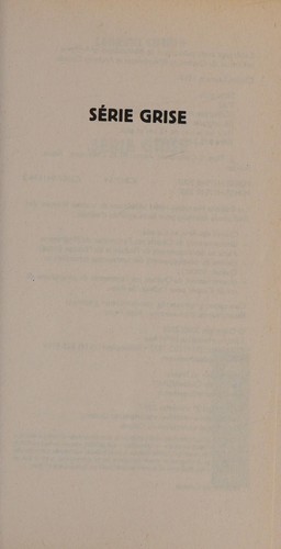 Cover for Série grise