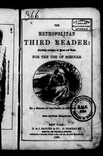 Cover for The metropolitan third reader