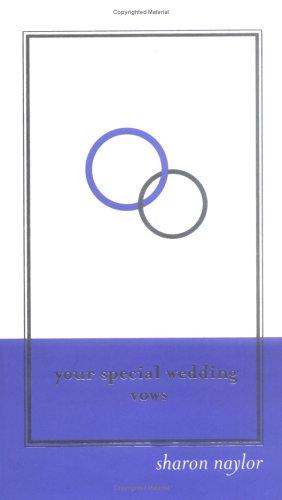 Cover for Your special wedding vows