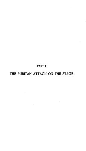 Cover for The controversy between the Puritans and the stage
