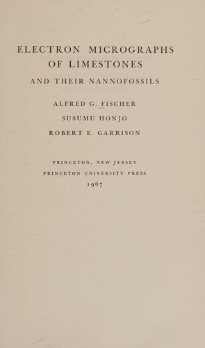 Cover for Electron micrographs of limestones and their nannofossils