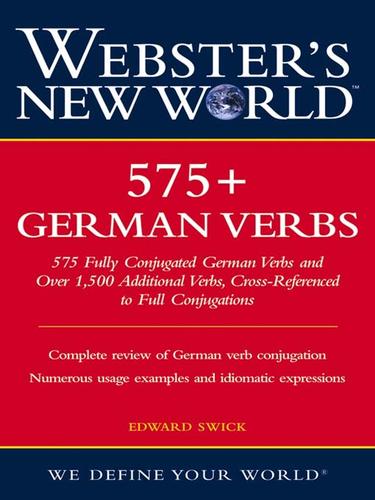 Cover for Webster's New World 575+ German Verbs