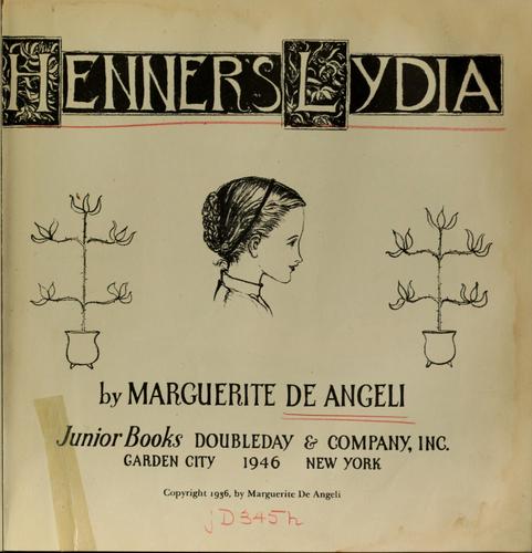 Cover for Henner's Lydia