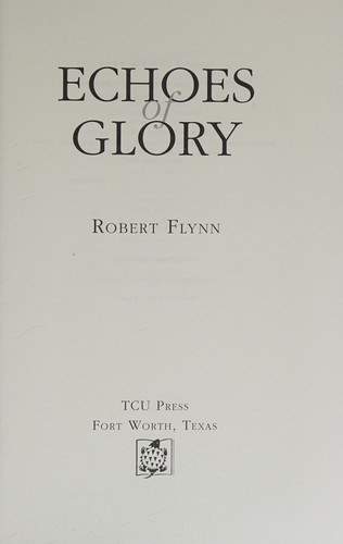 Cover for Echoes of glory