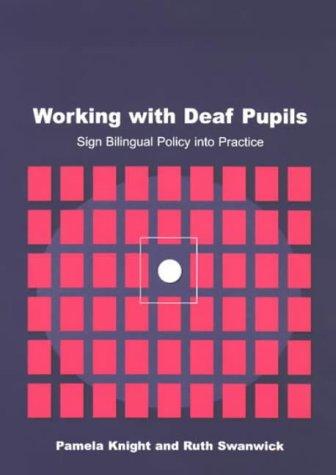 Cover for Working with Deaf Children