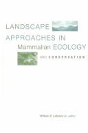 Cover for Landscape approaches in mammalian ecology and conservation