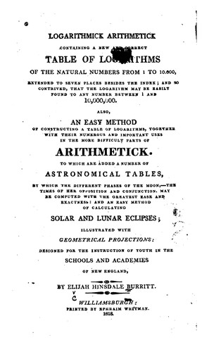 Cover for Logarithmick Arithmetick: Containing a New and Correct Table of Logarithms of the Natural ...