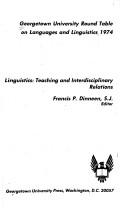 Cover for Linguistics: teaching and interdisciplinary relations