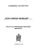 Cover for "Non omnis moriar"--
