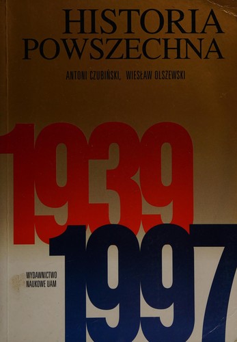 Cover for Historia powszechna 1939-1997