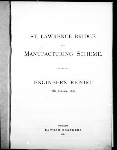 Cover for St. Lawrence Bridge and manufacturing scheme