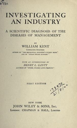Cover for Investigating an industry