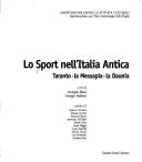 Cover for Lo sport nell'Italia antica