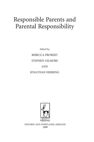 Cover for Responsible parents and parental responsibility