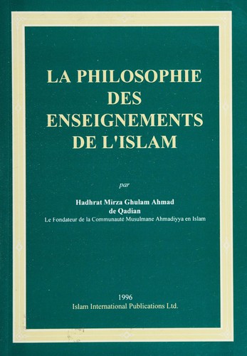 Cover for La philosophie des enseignements de l'Islam
