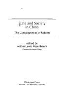 Cover for State and society in China