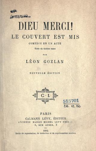 Cover for Dieu merci!  Le couvert est mis