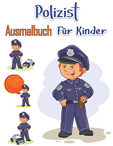 Cover for Polizisten-Malbuch für Kinder