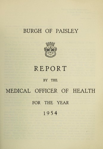 Cover for [Report 1954]