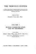 Cover for Human communication and its disorders