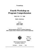Cover for Fourth Workshop on Program Comprehension