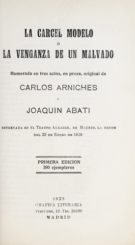 Cover for La carcel modelo