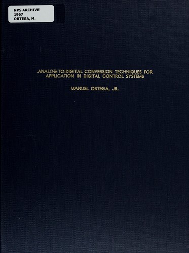 Cover for Analog-to-digital conversion techniques for application in digital control systems