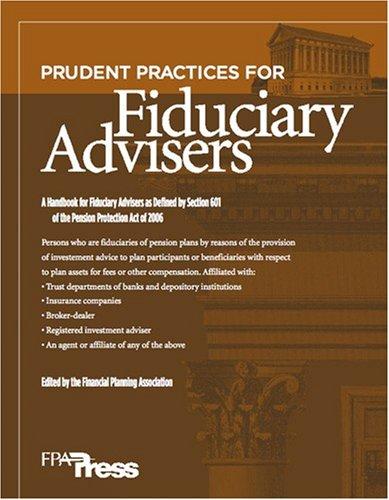 Cover for Prudent Practices for Fiduciary Advisers