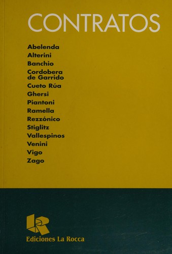 Cover for Contratos
