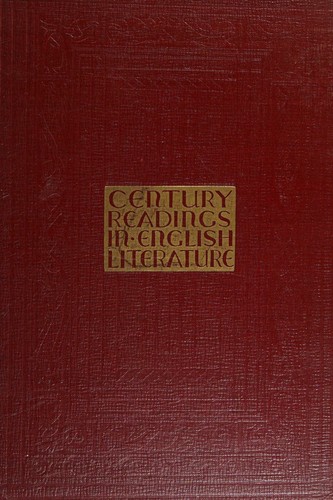 Cover for Century readings in English literature