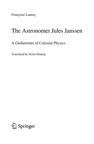 Cover for The astronomer Jules Janssen