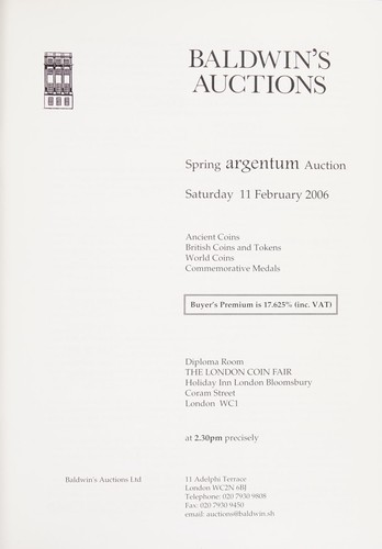 Cover for Spring Argentum Auction