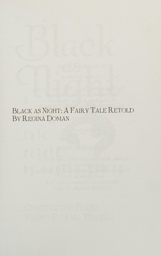 Cover for Black as night