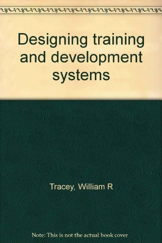Cover for Designing training and development systems