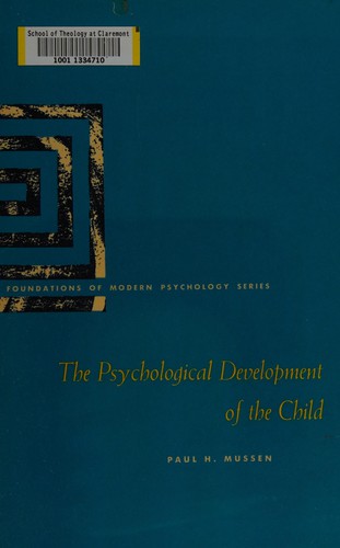 Cover for The psychological development of the child.