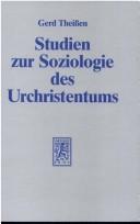 Cover for Studien zur Soziologie des Urchristentums