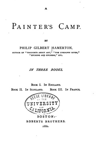 Cover for A painter's camp.