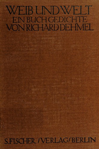 Cover for Weib und Welt