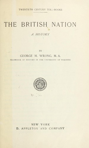 Cover for The British nation