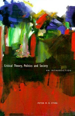 Cover for Critical Theory, Politics and Society