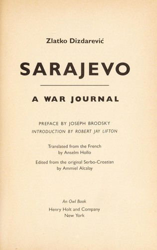 Cover for Sarajevo