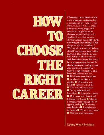 Cover for How to choose the right career